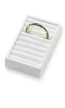 Ellie Vail - 9 Section White Bangle Display