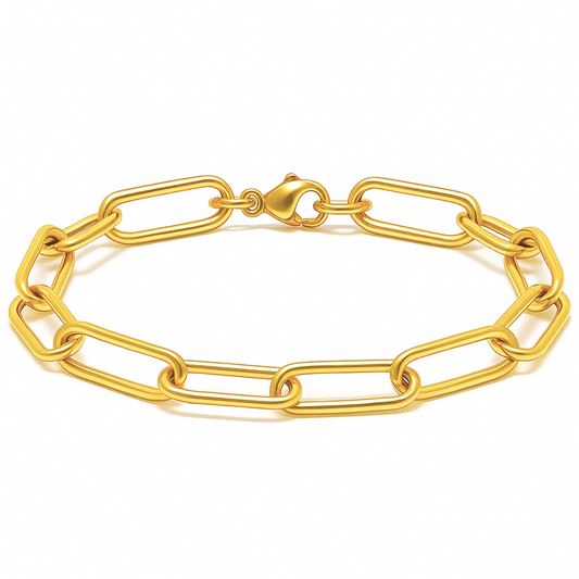 Carla Paper Clip Chain Bracelet