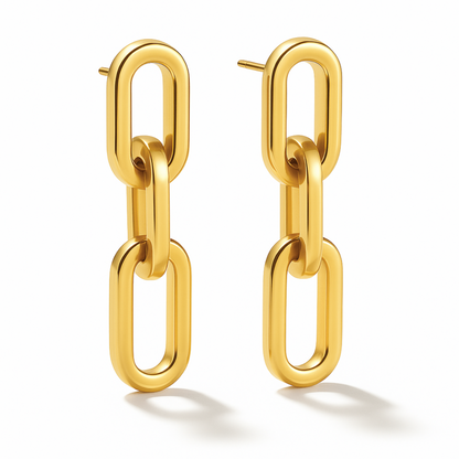 Gage Oversized Link Earring