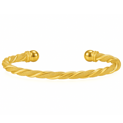 Raven Twist Mesh Cuff Bracelet
