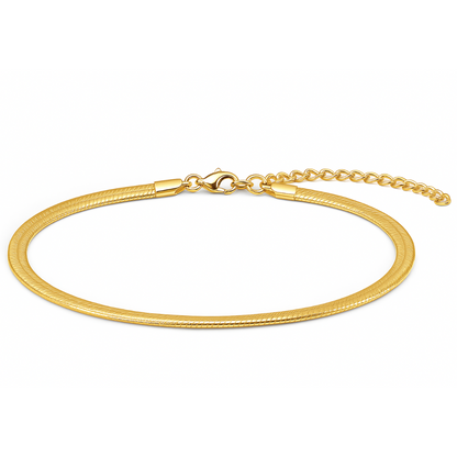 Nic Herringbone Chain Anklet