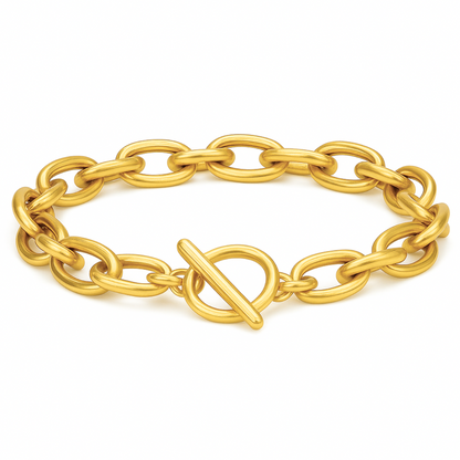 Allegra Chunky Oval Chain Toggle Bracelet