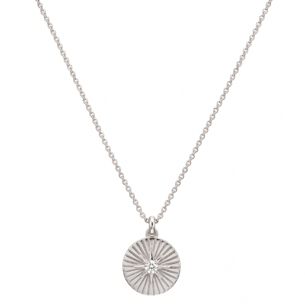 Rue Sunburst Disc Necklace