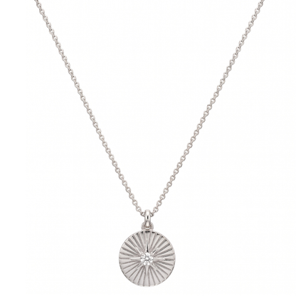 Rue Sunburst Disc Necklace