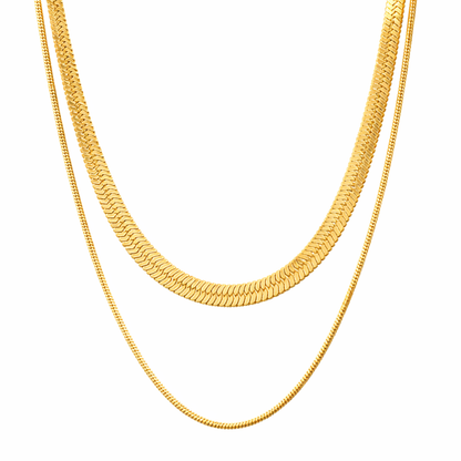 Cassia Double Chain Necklace