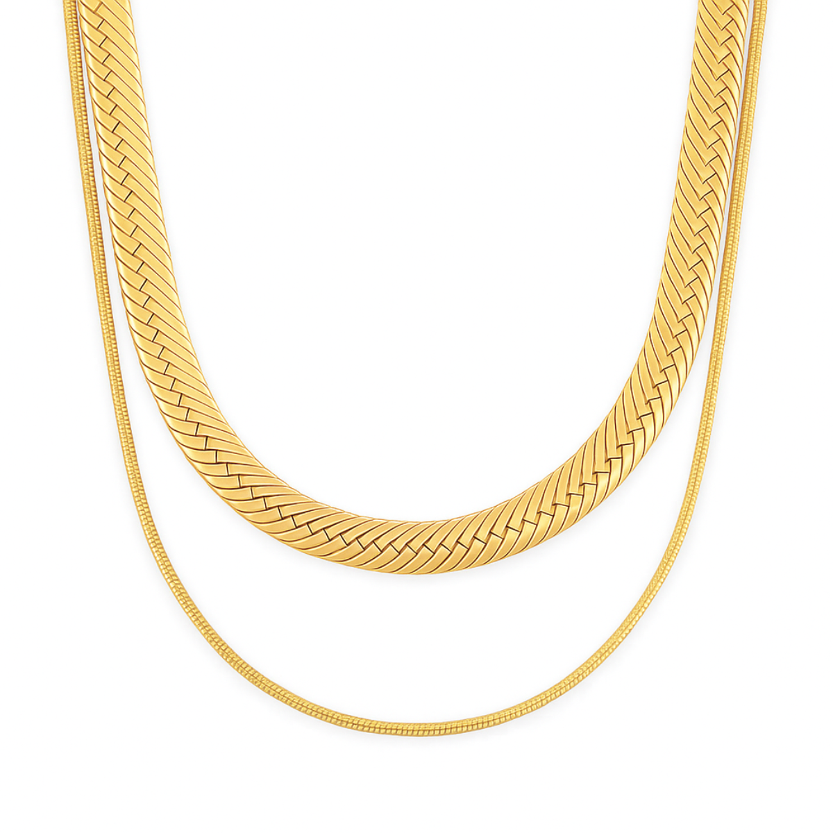 Cassia Double Chain Necklace