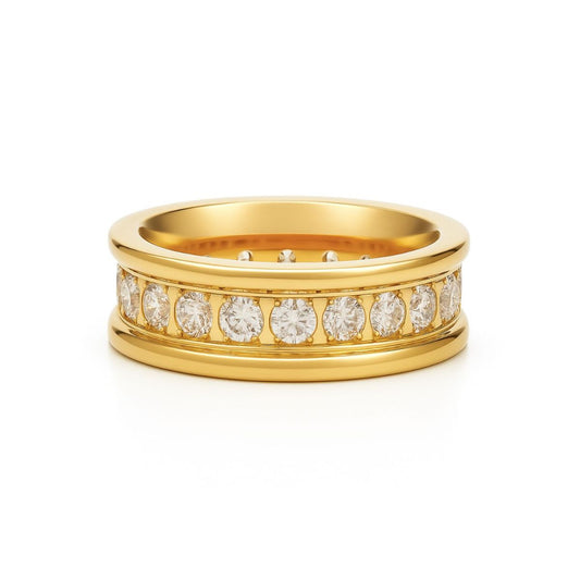 Louise Channel Set Band Ring