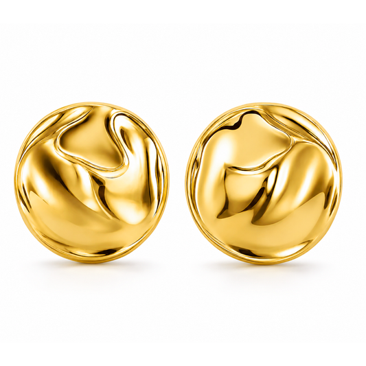 Callan Irregular Disc Earring