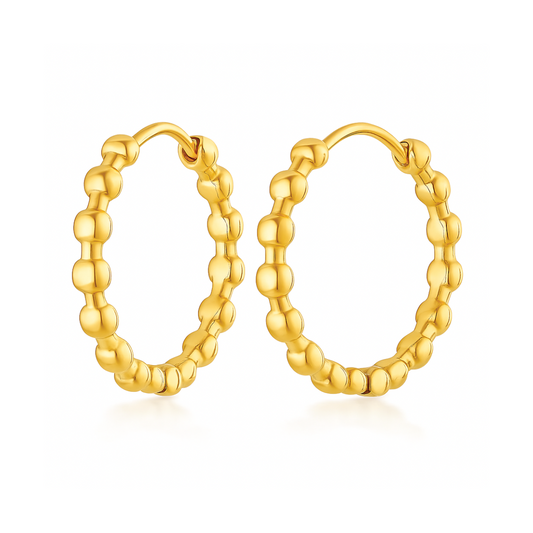 Lamora Beaded Mini Hoop Earring