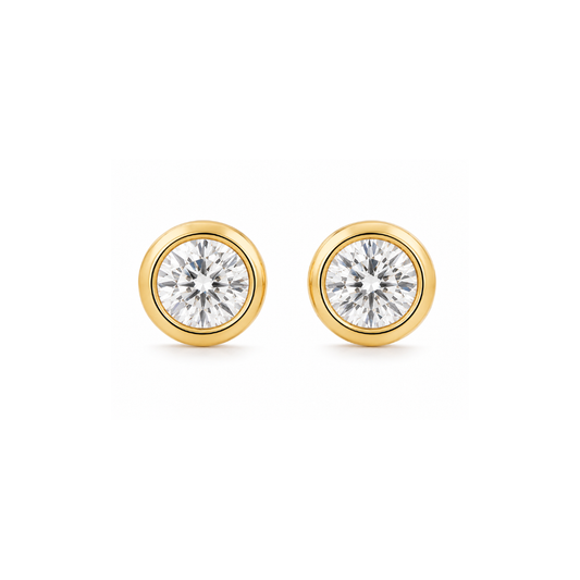 Cateana Bezel Stud Earring