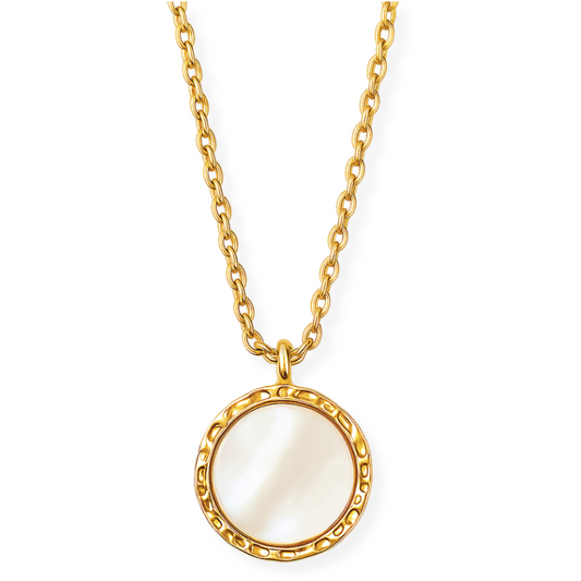 Alba Mother Of Pearl Pendant Necklace