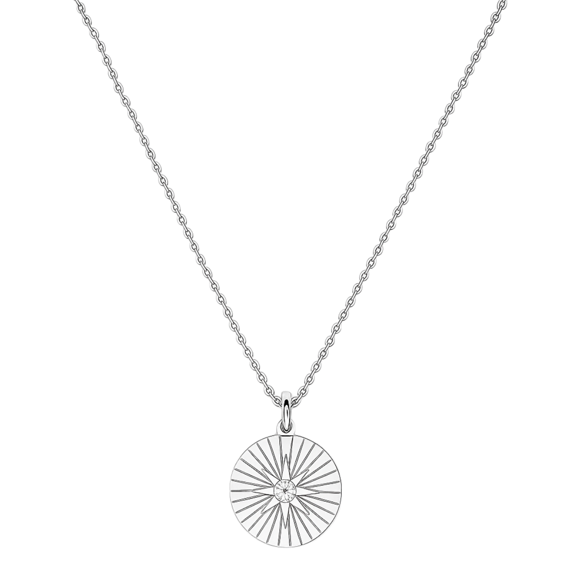 Rue Sunburst Disc Necklace