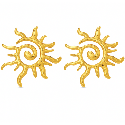 Danica Oversized Sun Earring