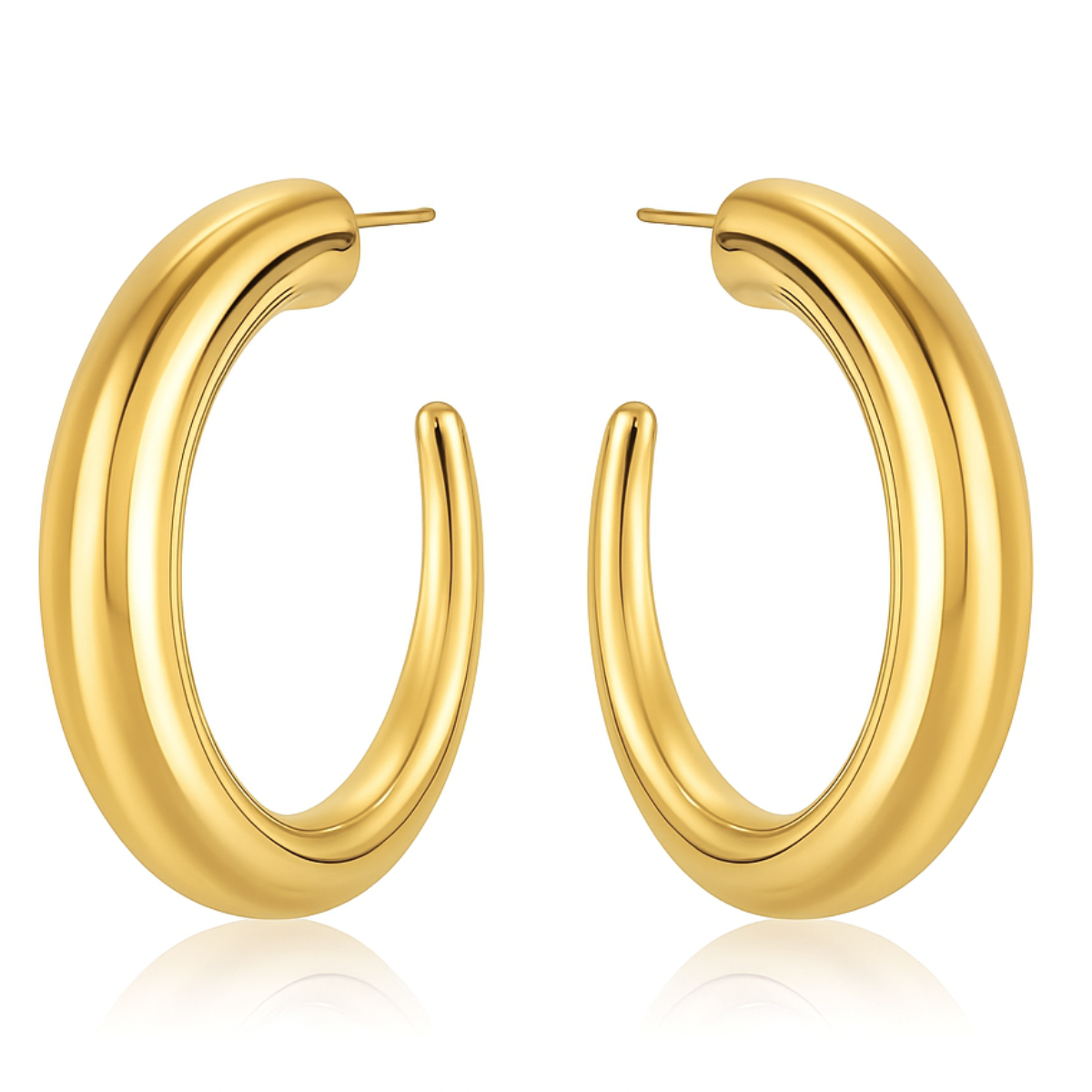 Ridley Large Tusk Hoop Earring