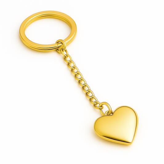 Heart Charm Keychain