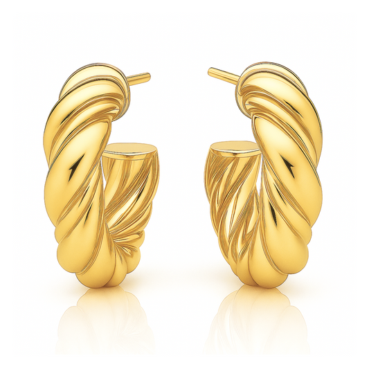 Saige Twist Mini Hoop Earring