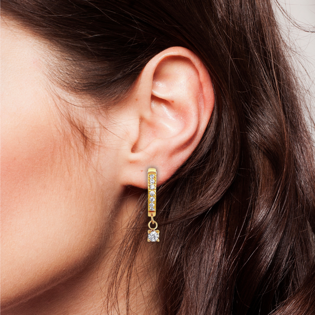Alessia Huggie Hoop Earring