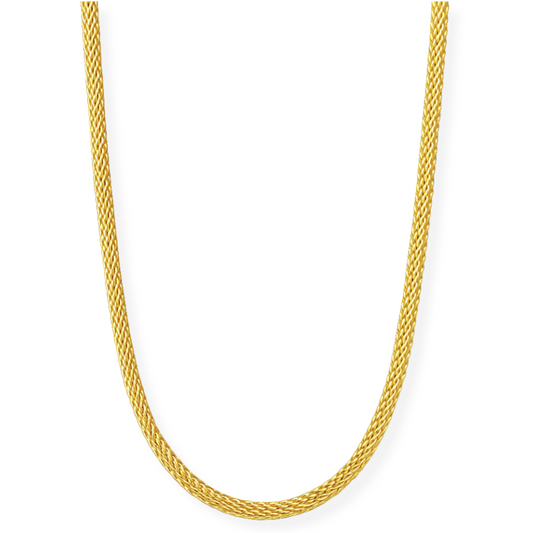 Bowie Round Mesh Chain Necklace
