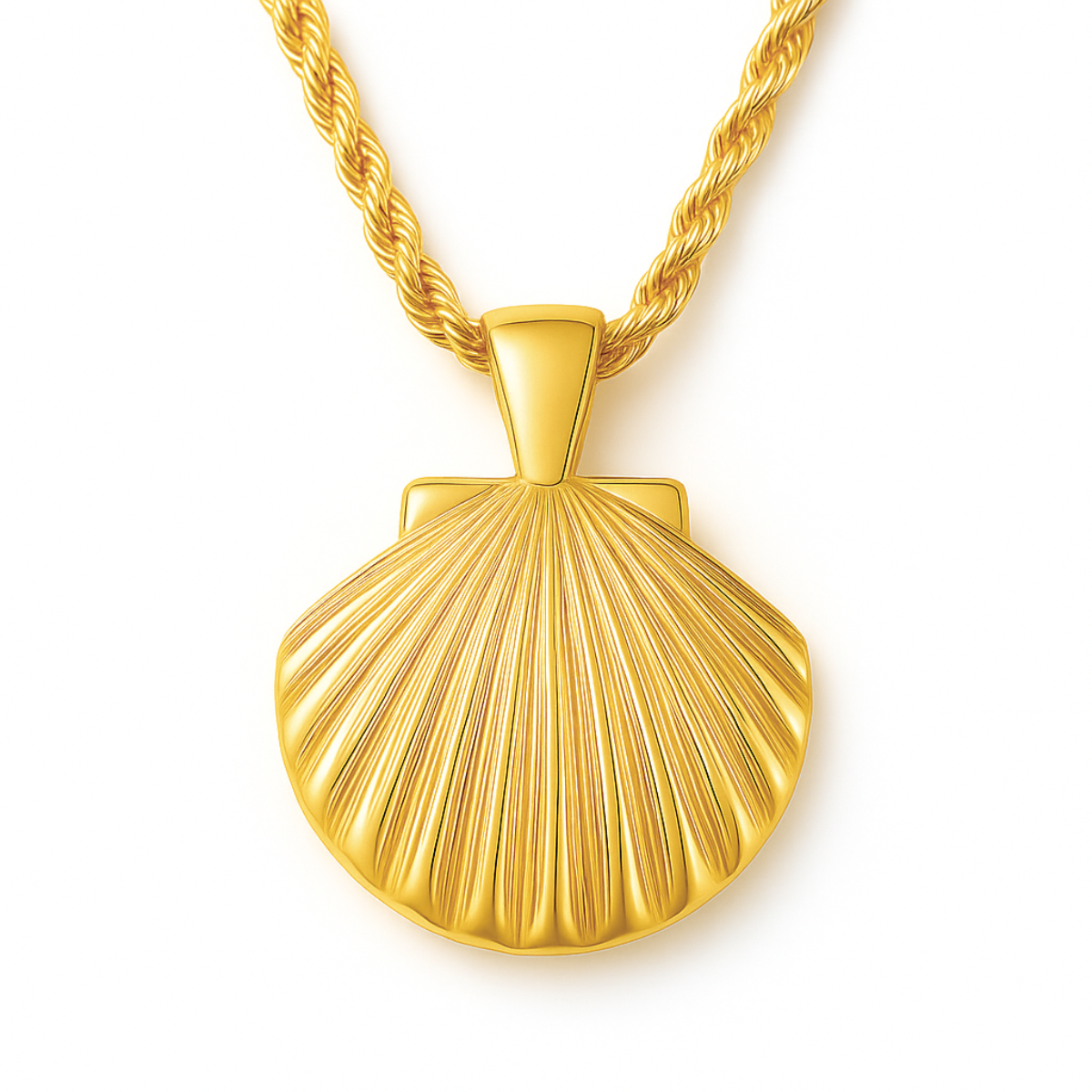 Natalia Oversized Shell Pendant Necklace
