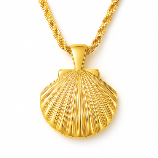 Natalia Oversized Shell Pendant Necklace