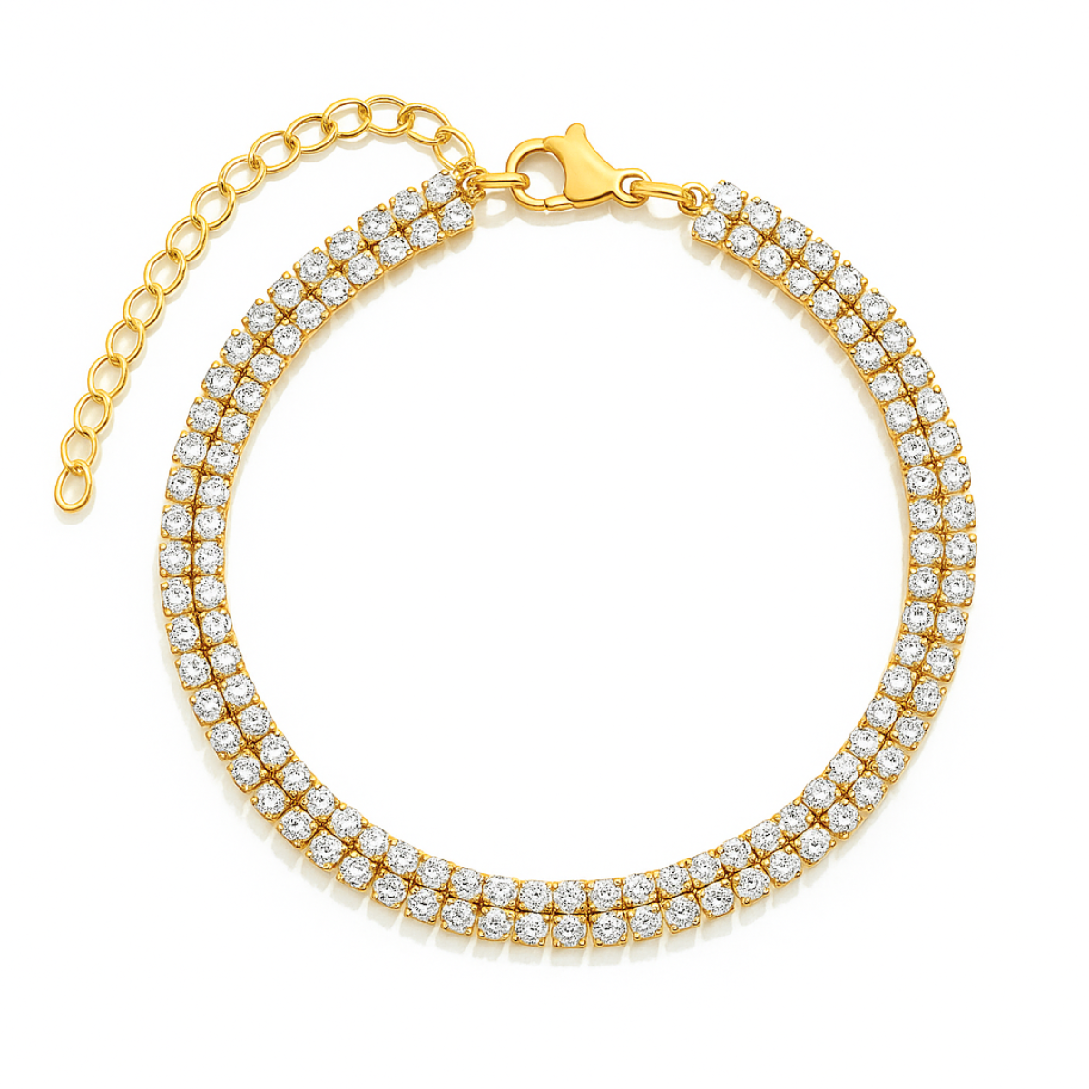 Rosie Double Tennis Chain Bracelet