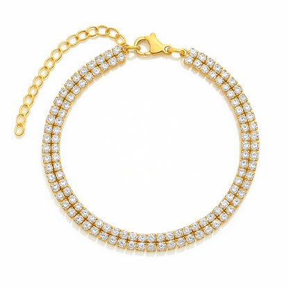 Rosie Double Tennis Chain Bracelet