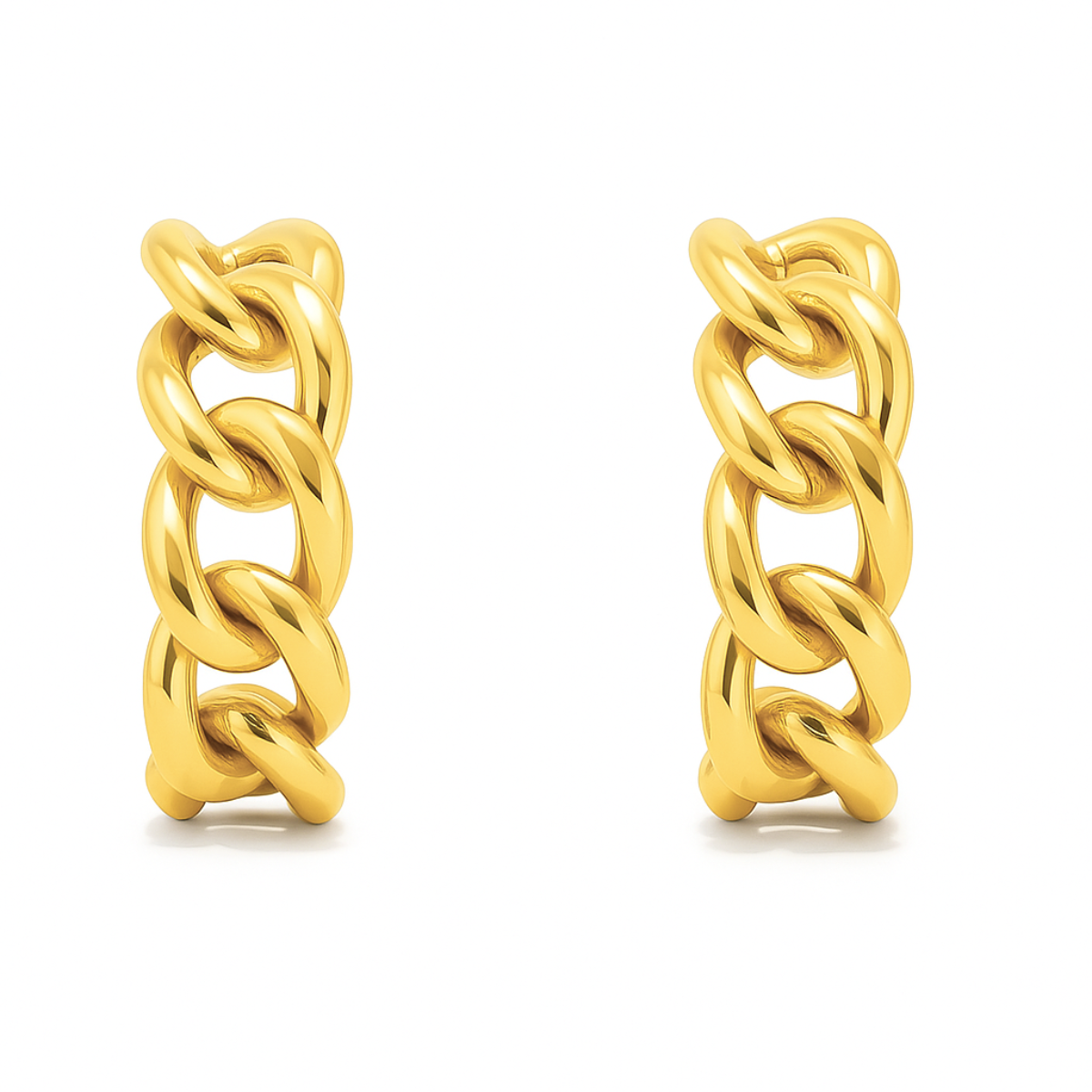 Braxton Chain Hoop Earring