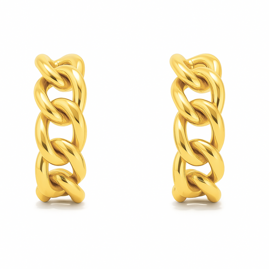 Braxton Chain Hoop Earring