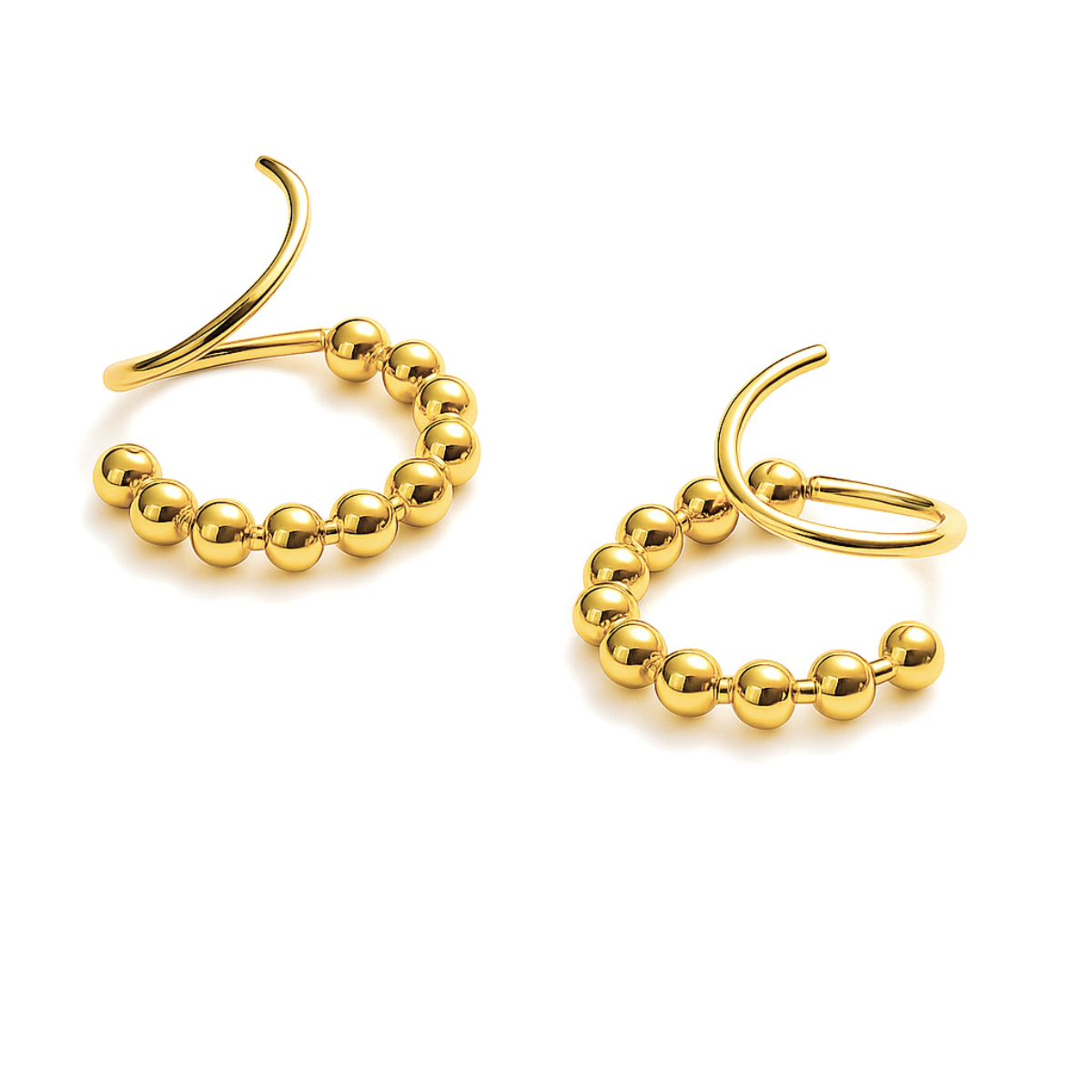 Annie Spiral Beaded Earring