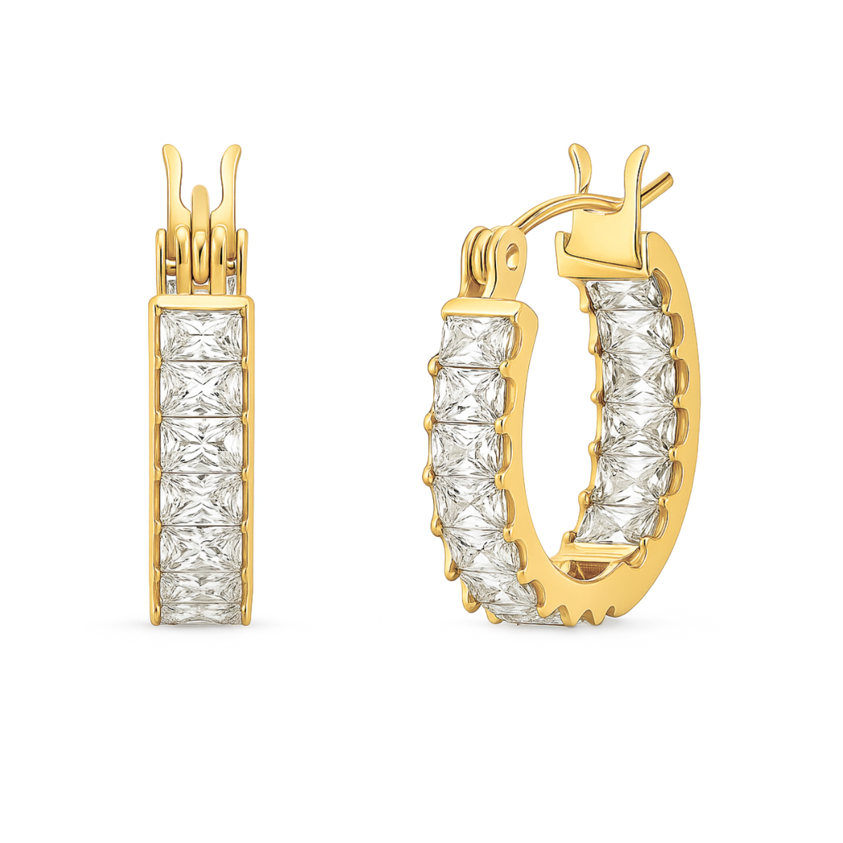 Lyndsay Huggie Hoop Earring