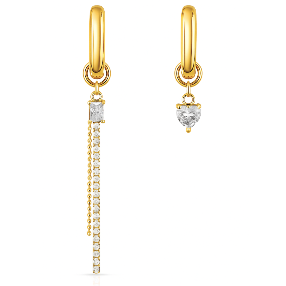 Tory Asymmetrical Mini Hoop Earring