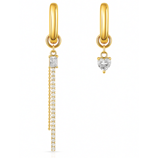 Tory Asymmetrical Mini Hoop Earring