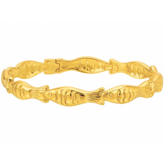 Ozara Fish Bangle Bracelet
