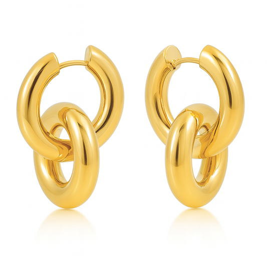 Solana Interlocking Hoop Earring