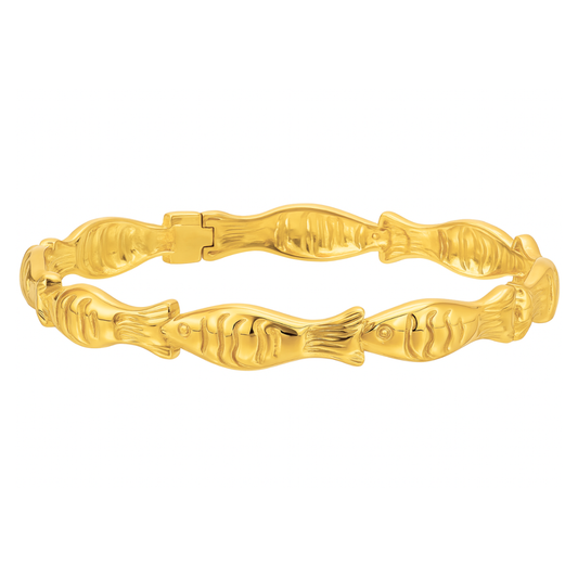 Ozara Fish Bangle Bracelet