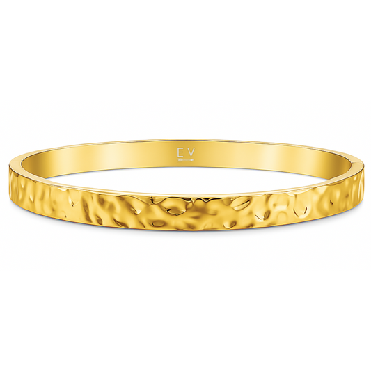 Maribel Hammered Bangle Bracelet