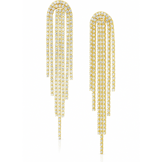 Rebecca Tassel Chain Earring