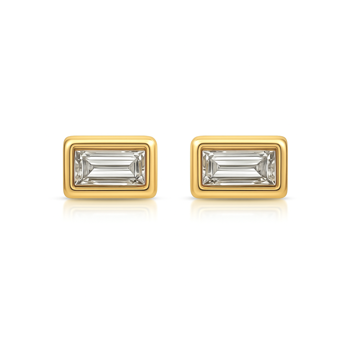 Bardot Baguette Stud Earring