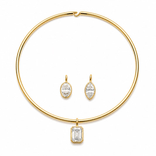 Sienna Interchangeable Bezel Collar Necklace