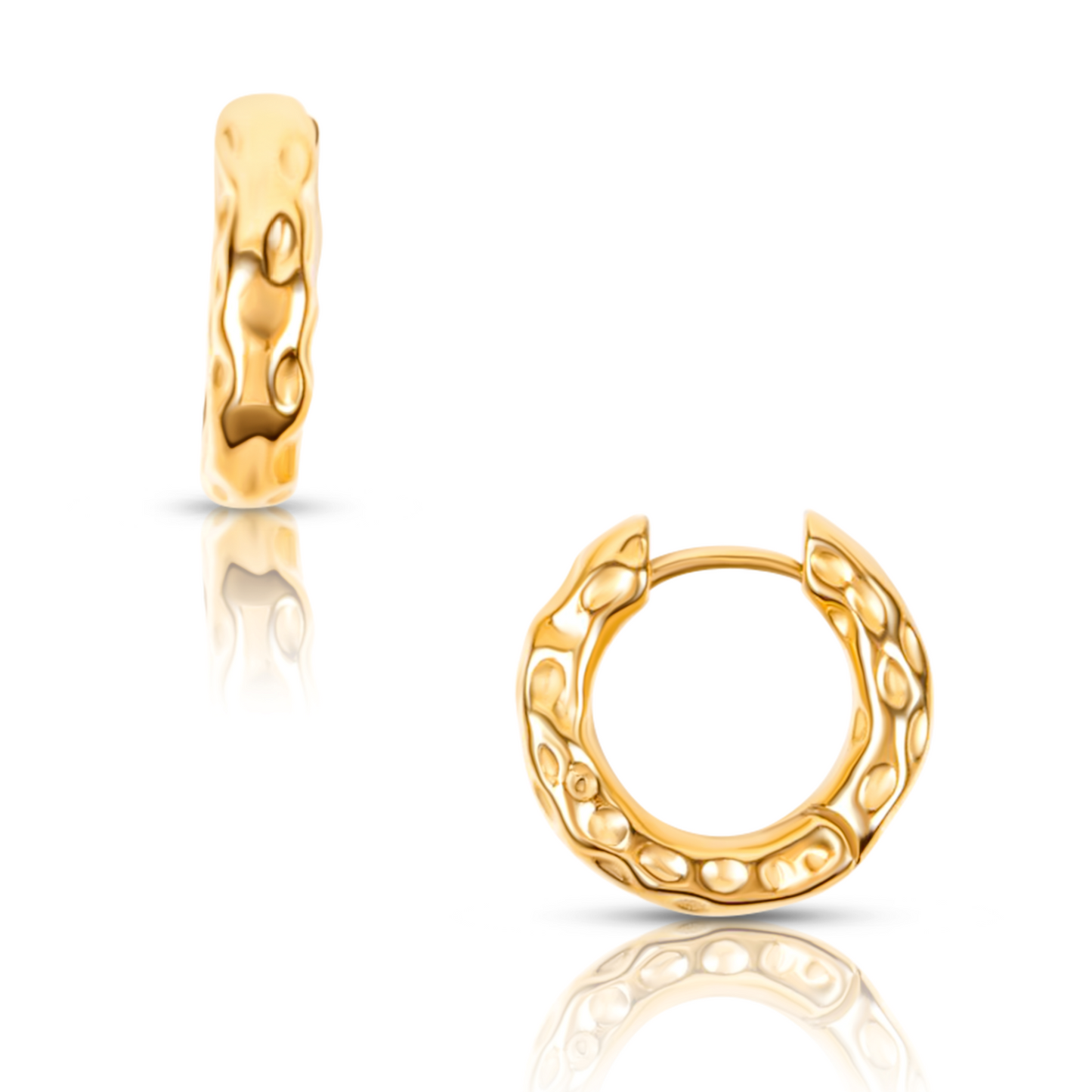 Ellie Vail Blakely Hammered Mini Hoop Earring