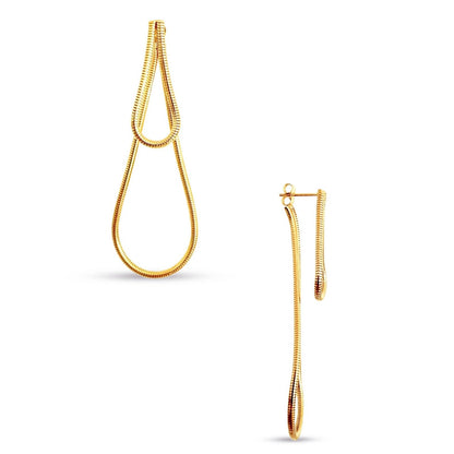 Giada Snake Chain Drop Earring