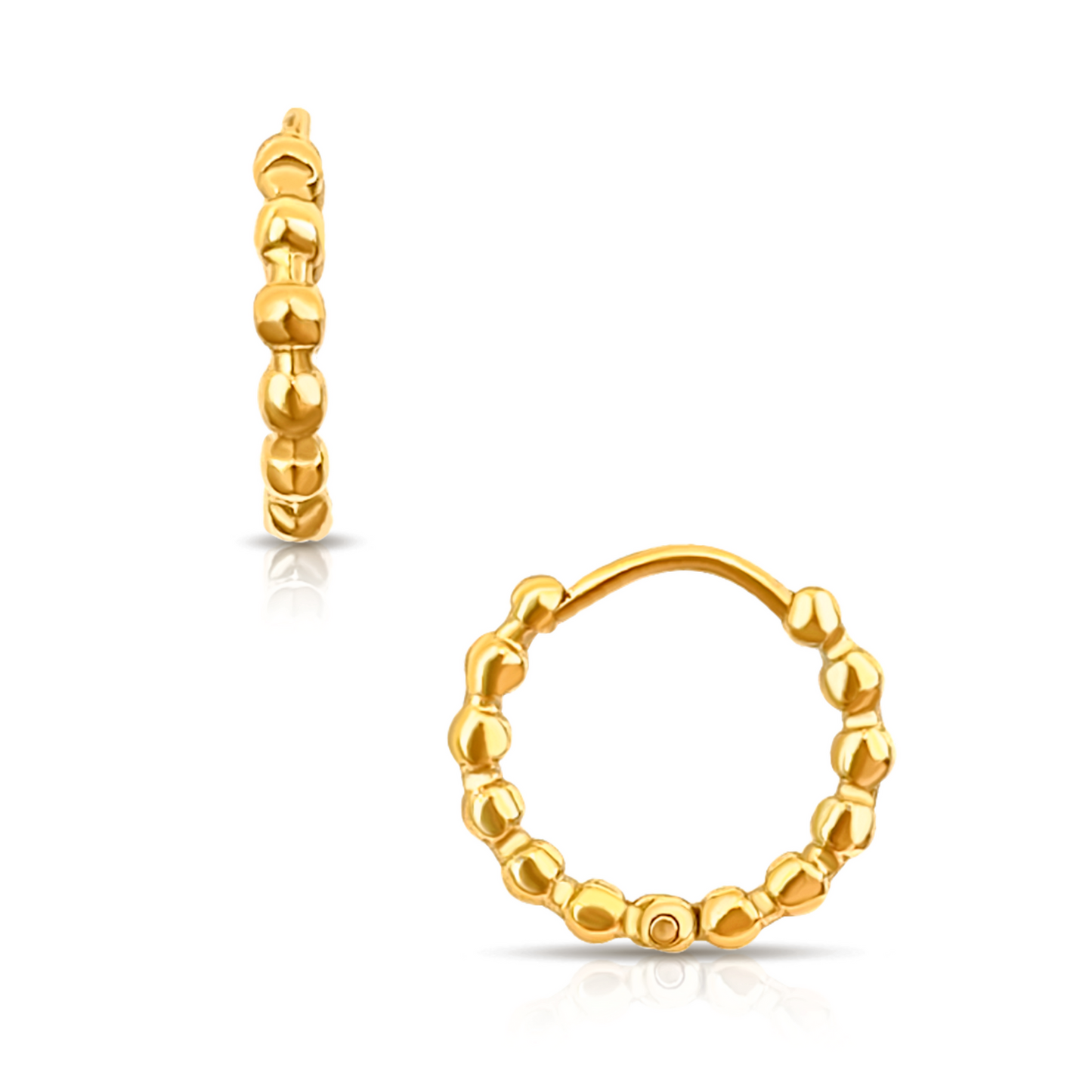 Lamora Beaded Mini Hoop Earring