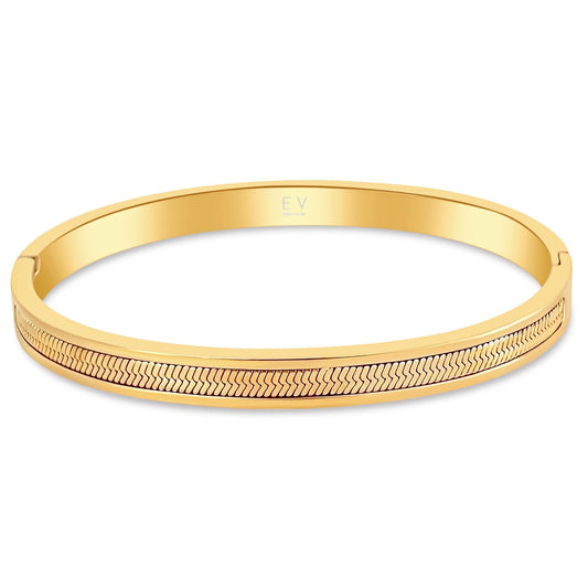Nic Herringbone Bangle Bracelet